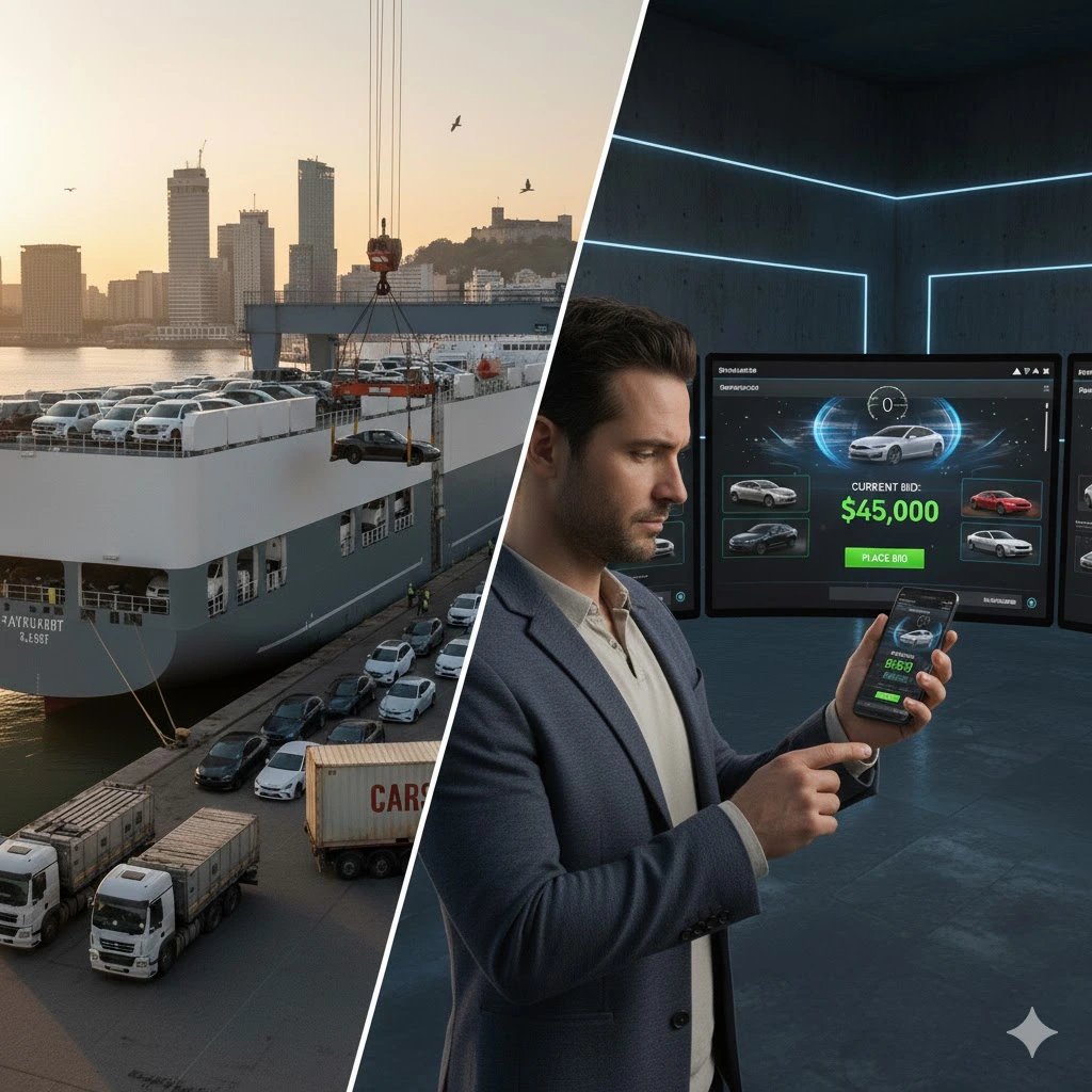 Logistyka importu aut z USA i Kanady do Polski